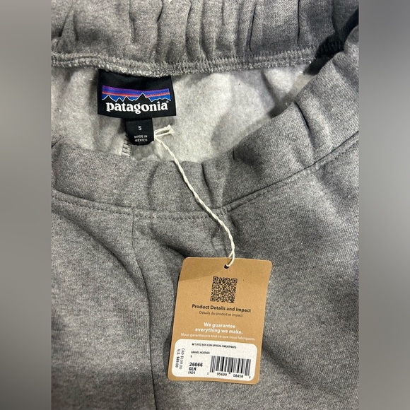 Patagonia Men's Small Icon Uprisal Sweatpants Pants Joggers Heather Grey NWT - Picture 4 of 14